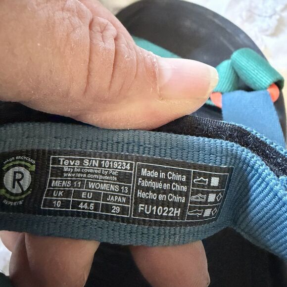 TEVA Hurricane XLT2 Sport Sandals Mens 11 Blue Teal Nylon Hiking Water Outdoor main image 4